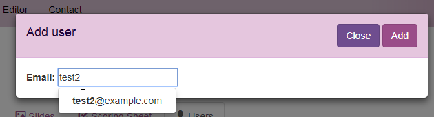 Add user Add user